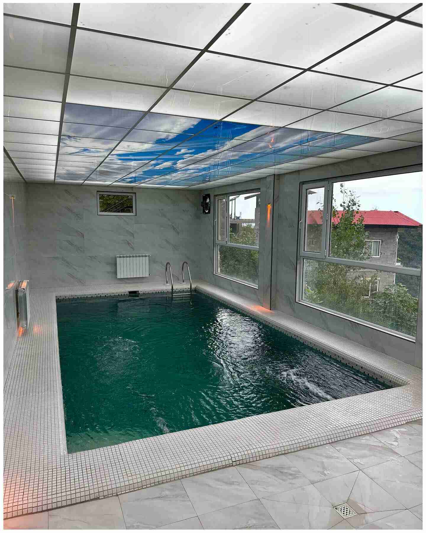 indoor swimming pool in villa